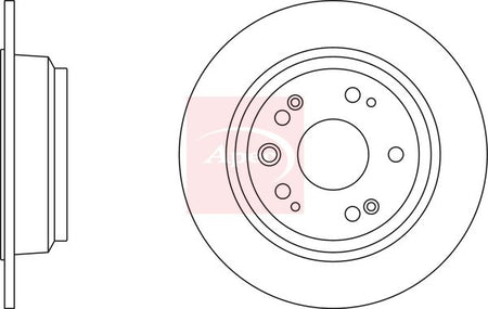 Apec DSK2494 Brake Disc - 1