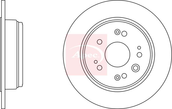 Apec DSK2495 Brake Disc - 1