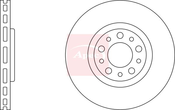 Apec DSK2500 Brake Disc - 1