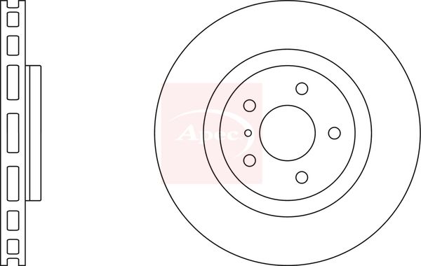 Apec DSK2502 Brake Disc - 1