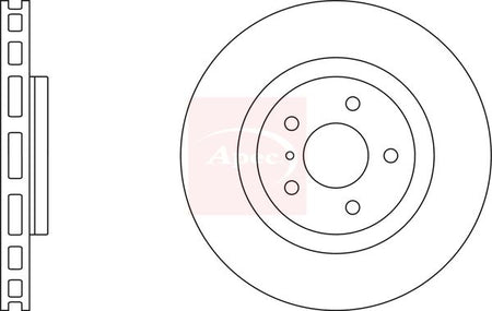 Apec DSK2502 Brake Disc - 1