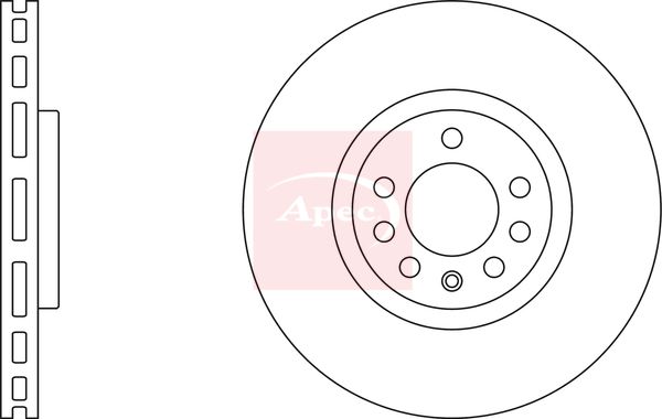 Apec DSK2507 Brake Disc - 1