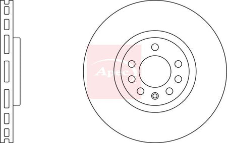 Apec DSK2507 Brake Disc - 1