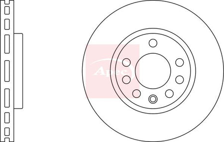 Apec DSK2508 Brake Disc - 1