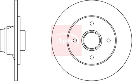 Apec DSK250 Brake Disc - 1