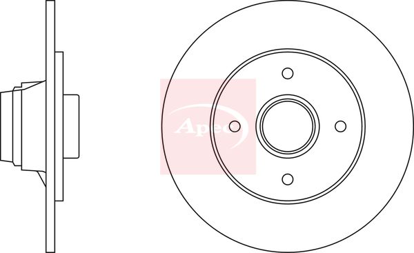 Apec DSK250 Brake Disc - 1