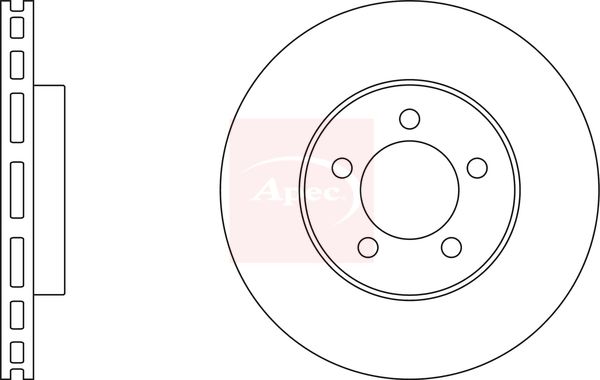 Apec DSK2510 Brake Disc - 1