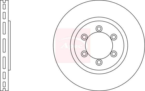 Apec DSK2512 Brake Disc - 1