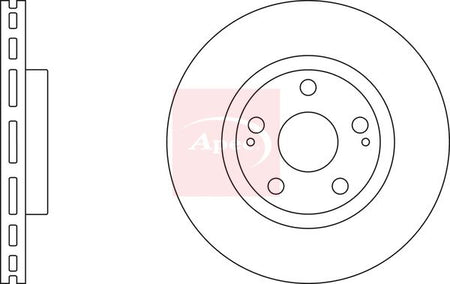 Apec DSK2513 Brake Disc - 1