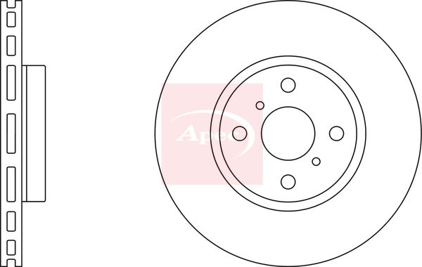 Apec DSK2517 Brake Disc - 1