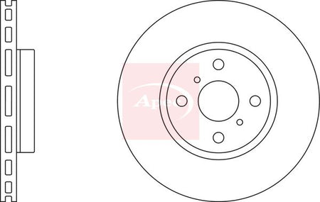 Apec DSK2517 Brake Disc - 1