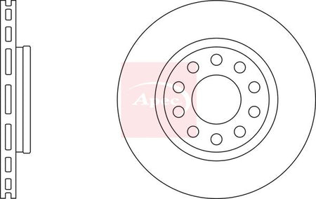 Apec DSK2519 Brake Disc - 1