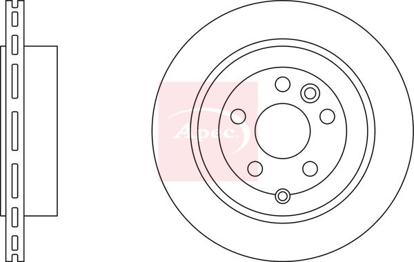 Apec DSK2521 Brake Disc - 1