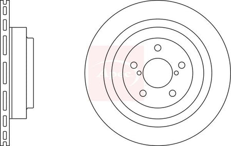 Apec DSK2522 Brake Disc - 1