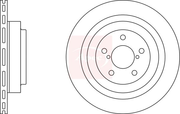 Apec DSK2522 Brake Disc - 1
