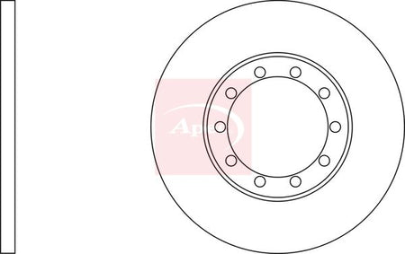 Apec DSK2527 Brake Disc - 1