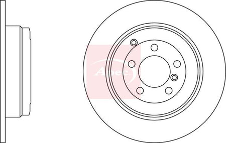 Apec DSK2529 Brake Disc - 1
