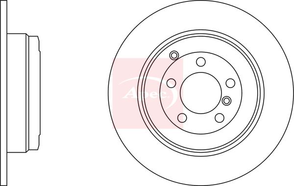 Apec DSK2529 Brake Disc - 1