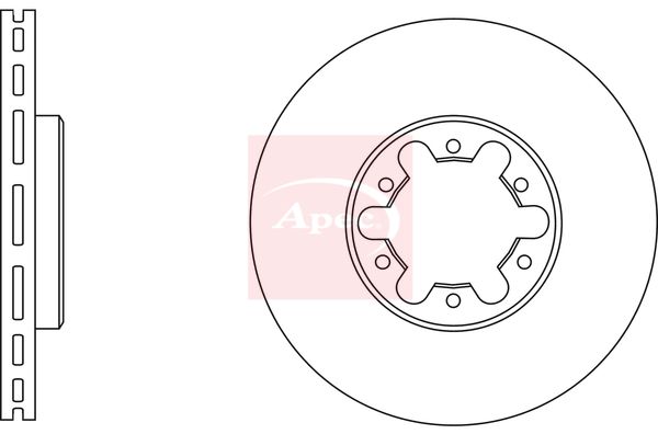Apec DSK2531 Brake Disc - 1