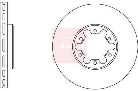 Apec DSK2531 Brake Disc - 1