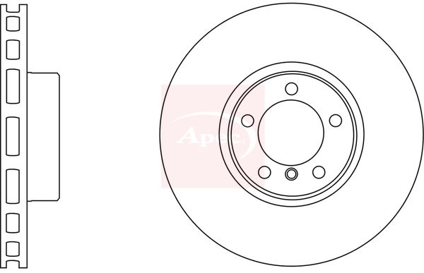Apec DSK2536 Brake Disc - 1