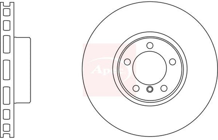 Apec DSK2536 Brake Disc - 1