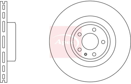 Apec DSK2541 Brake Disc - 1