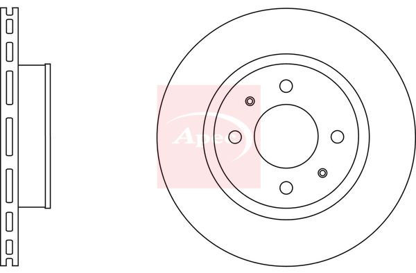 Apec DSK2543 Brake Disc - 1