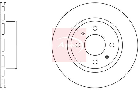 Apec DSK2543 Brake Disc - 1