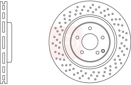 Apec DSK2544 Brake Disc - 1