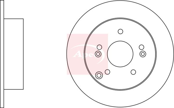 Apec DSK2548 Brake Disc - 1