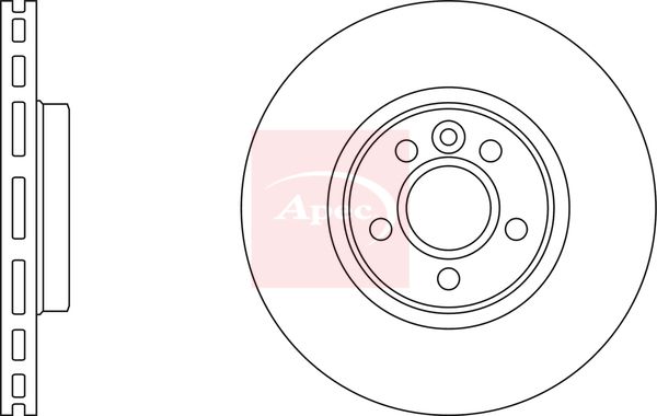 Apec DSK2551 Brake Disc - 1