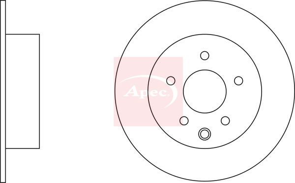 Apec DSK2555 Brake Disc - 1