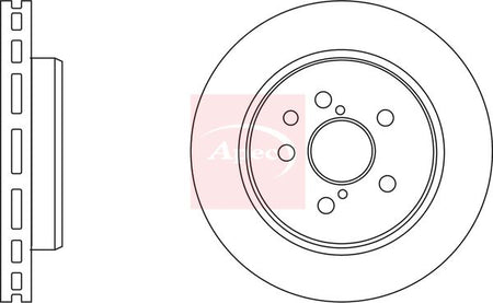 Apec DSK2558 Brake Disc - 1