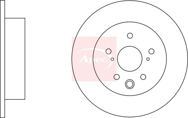 Apec DSK2560 Brake Disc - 1