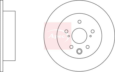 Apec DSK2560 Brake Disc - 1