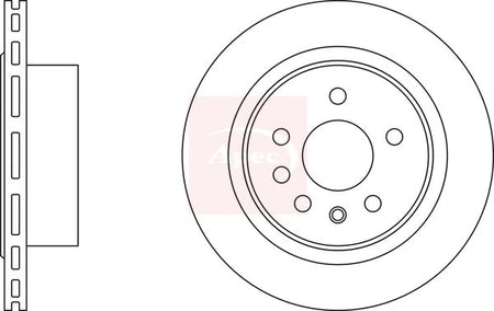 Apec DSK2563 Brake Disc - 1
