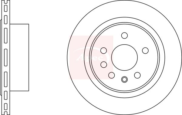 Apec DSK2563 Brake Disc - 1