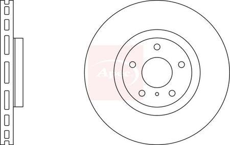 Apec DSK2567 Brake Disc - 1