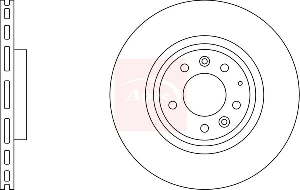 Apec DSK2571 Brake Disc - 1