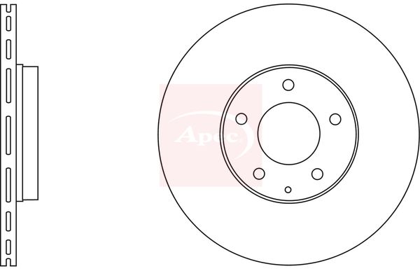 Apec DSK2572 Brake Disc - 1