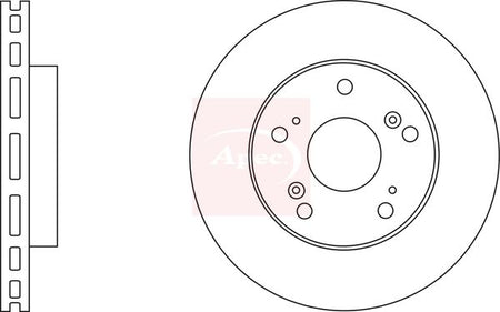 Apec DSK2574 Brake Disc - 1