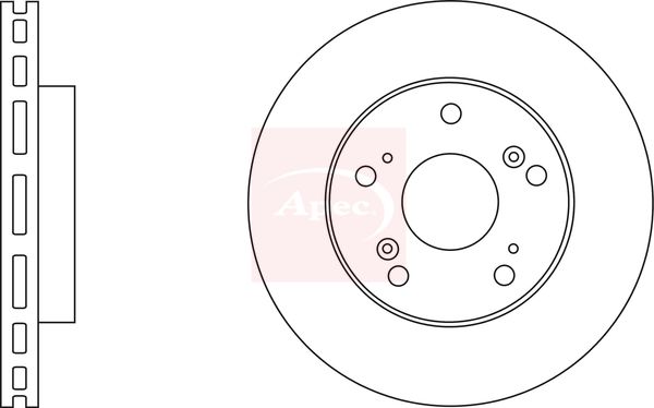Apec DSK2574 Brake Disc - 1