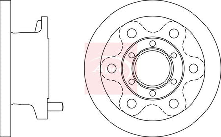 Apec DSK2575 Brake Disc - 1