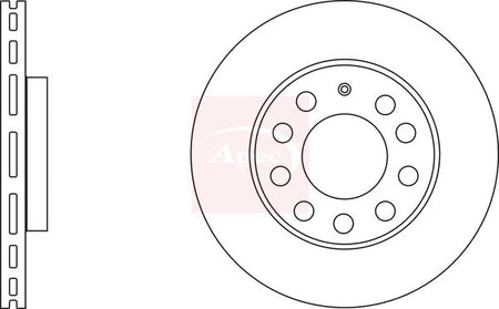 Apec DSK2577 Brake Disc - 1