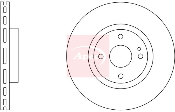 Apec DSK2578 Brake Disc - 1