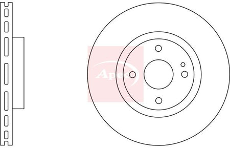 Apec DSK2578 Brake Disc - 1