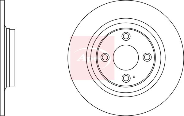 Apec DSK2579 Brake Disc - 1