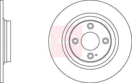 Apec DSK2579 Brake Disc - 1