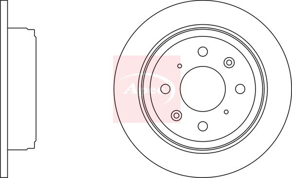 Apec DSK257 Brake Disc - 1